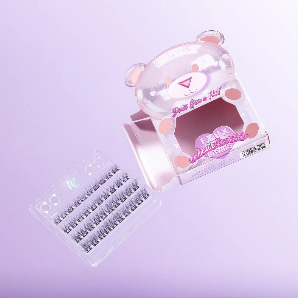 Unicorn Cosmetics Don't Give A Fluff Unbearlievable DIY Individual Lash Clusters Black - Image 3