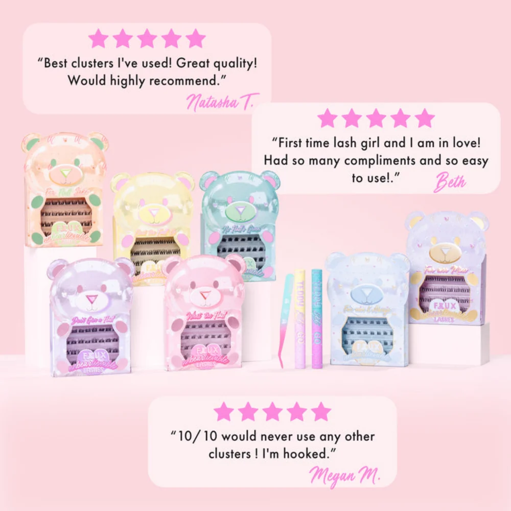 Unicorn Cosmetics Fur-Ever Mine Unbearlievable DIY Individual Lash Clusters Black - Image 10