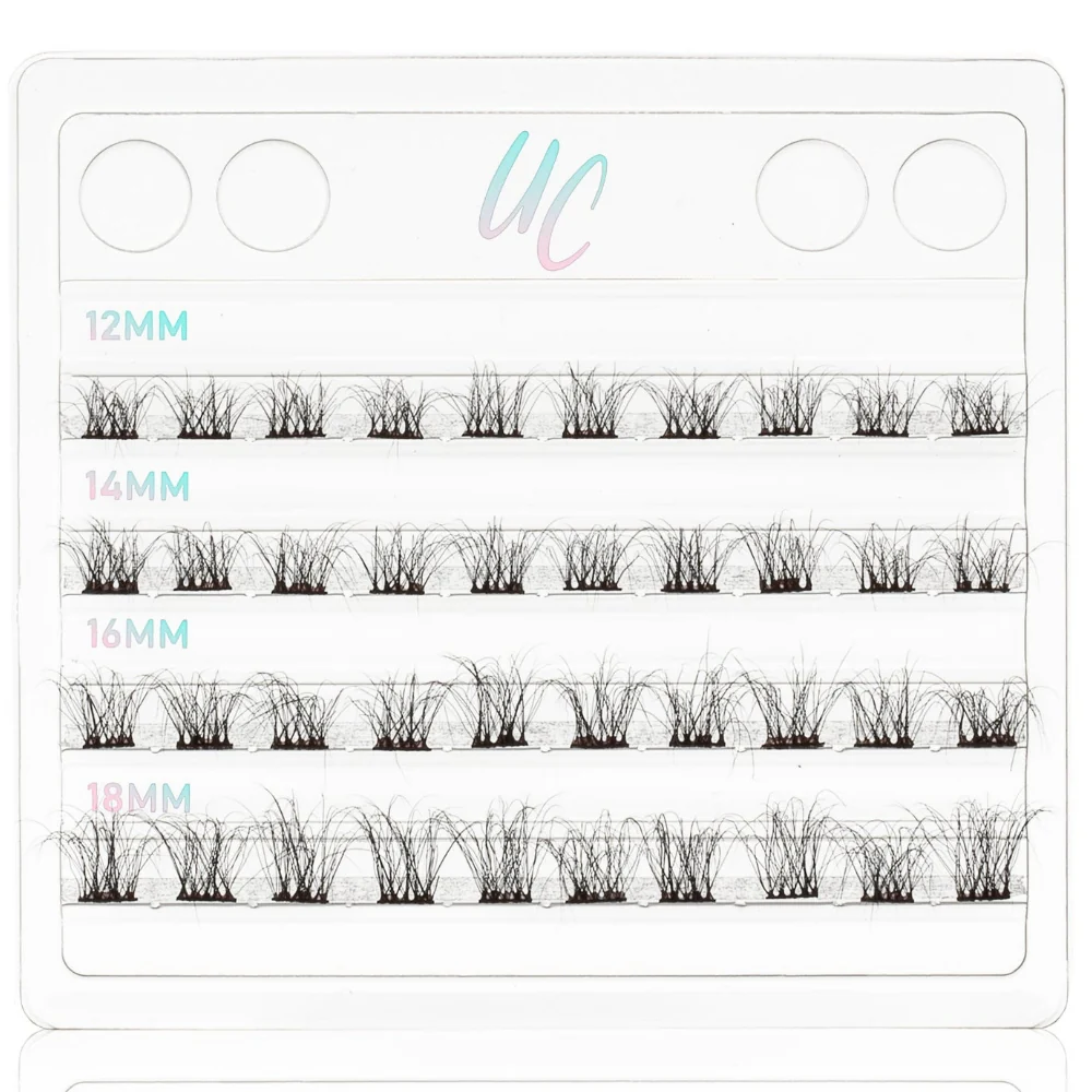 Unicorn Cosmetics What The Fluff Up Unbearlievable DIY Individual Lash Clusters Black - Image 2