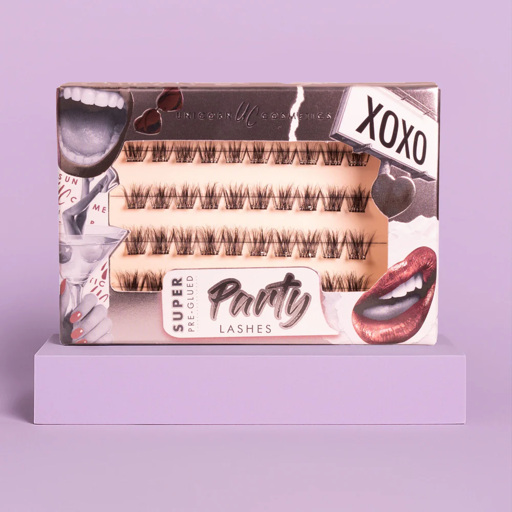 Unicorn Cosmetics XOXO Super Pre-Glued Party Lashes - Image 4