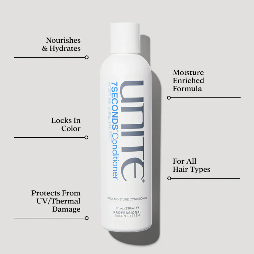 Unite 7 Seconds Moisturising Shampoo 300ml & Conditioner 236ml Twin - Image 3