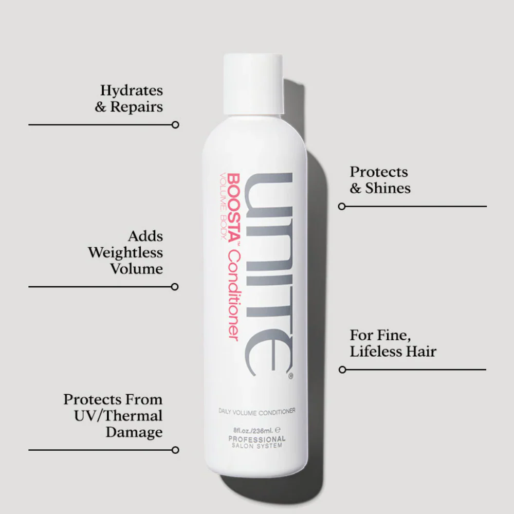 Unite Boosta Volumising Shampoo 300ml & Conditioner 236ml Twin - Image 3