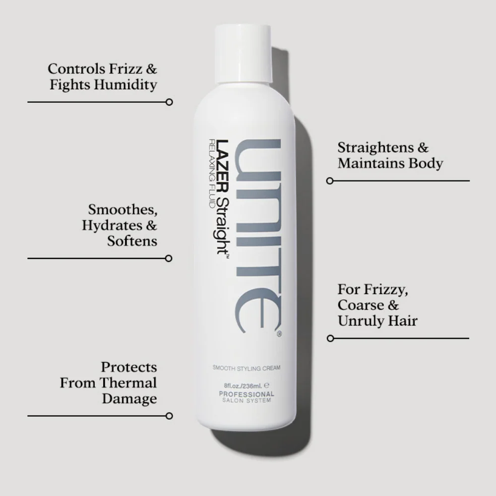Unite Lazer Straight Relaxing Fluid 236ml - Image 2
