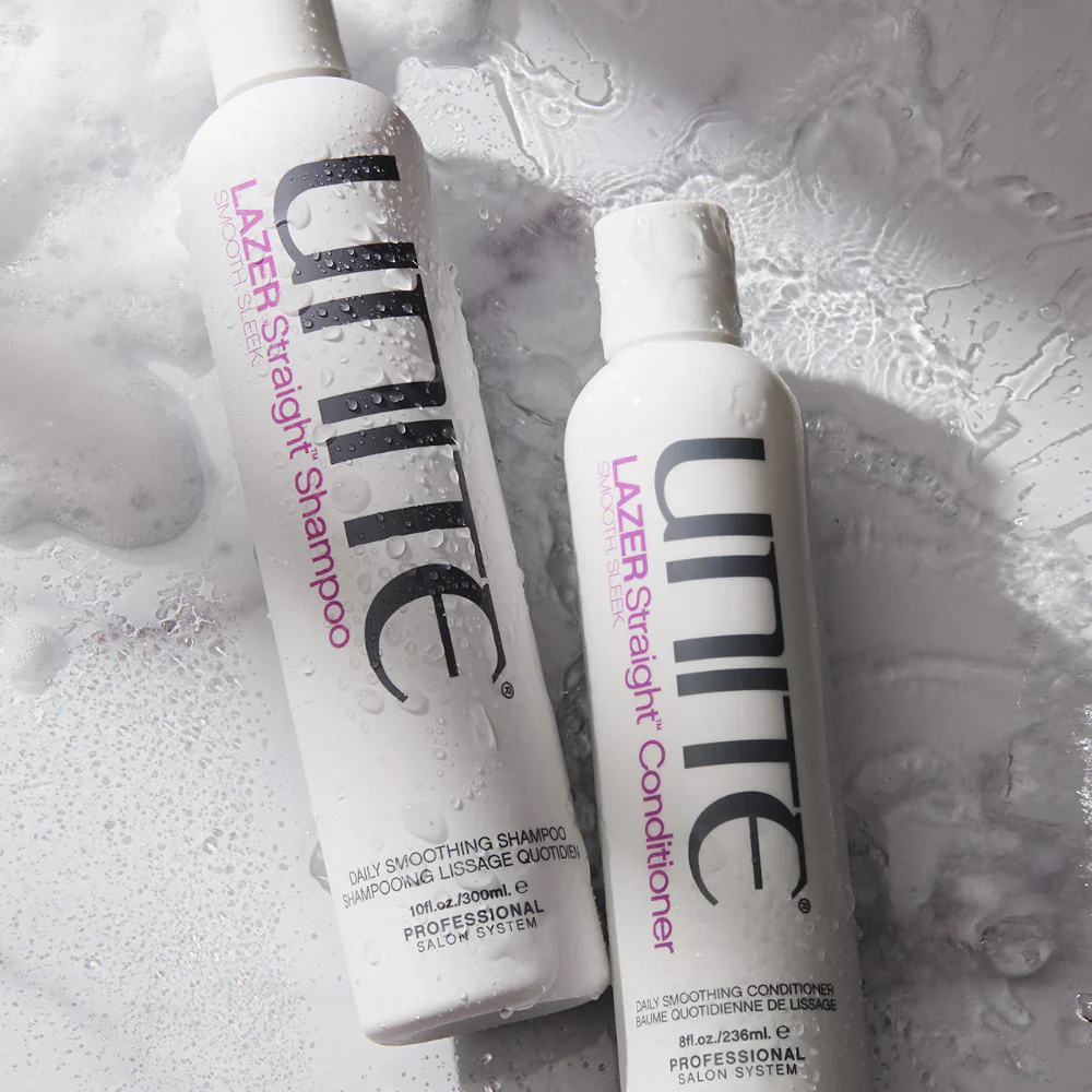 Unite Lazer Straight Smoothing Shampoo 300ml & Conditioner 236ml Twin - Image 4