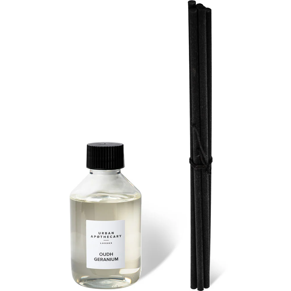 Urban Apothecary Oudh Geranium Signature Reed Diffuser Refill 200ml - Image 2