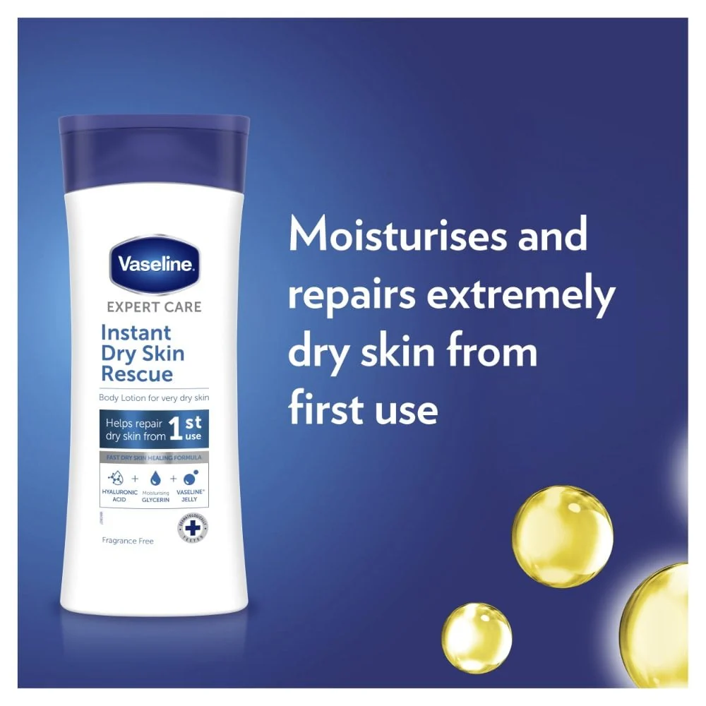 Vaseline Expert Care Instant Dry Rescue Lotion 400ml - Image 3