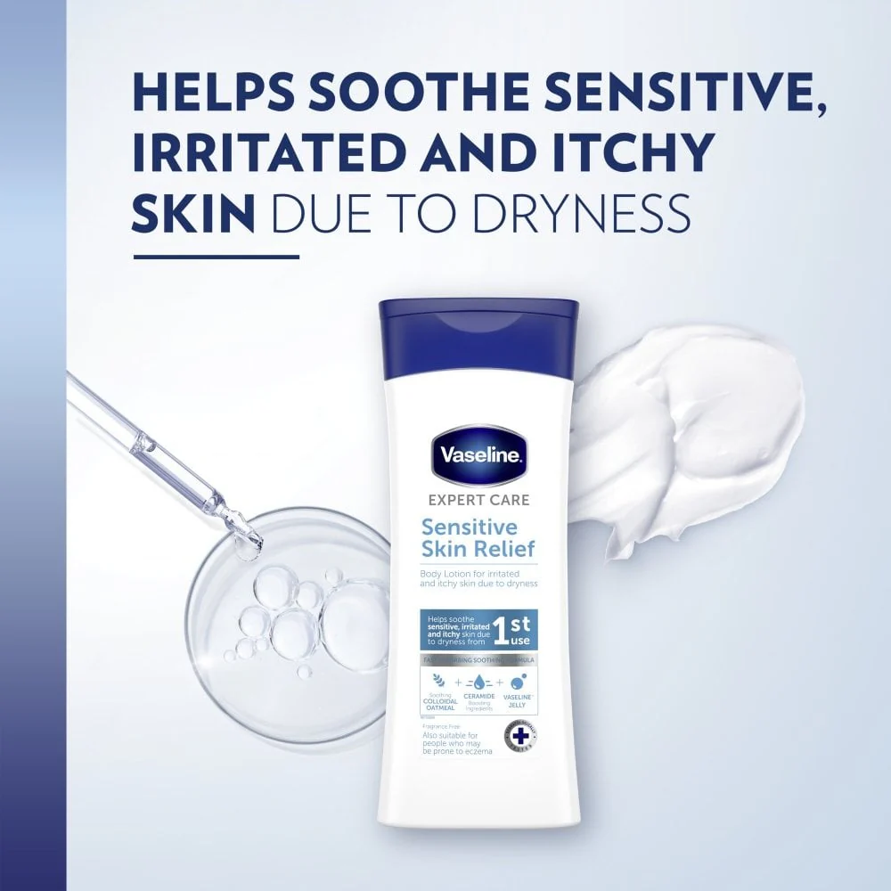 Vaseline Expert Care Sensitive Skin Relief Lotion 400ml - Image 4