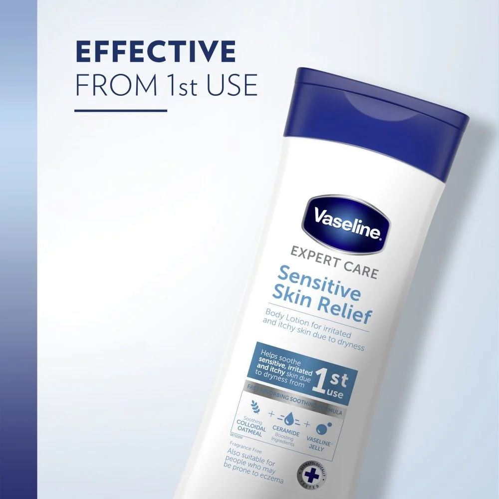 Vaseline Expert Care Sensitive Skin Relief Lotion 400ml - Image 5