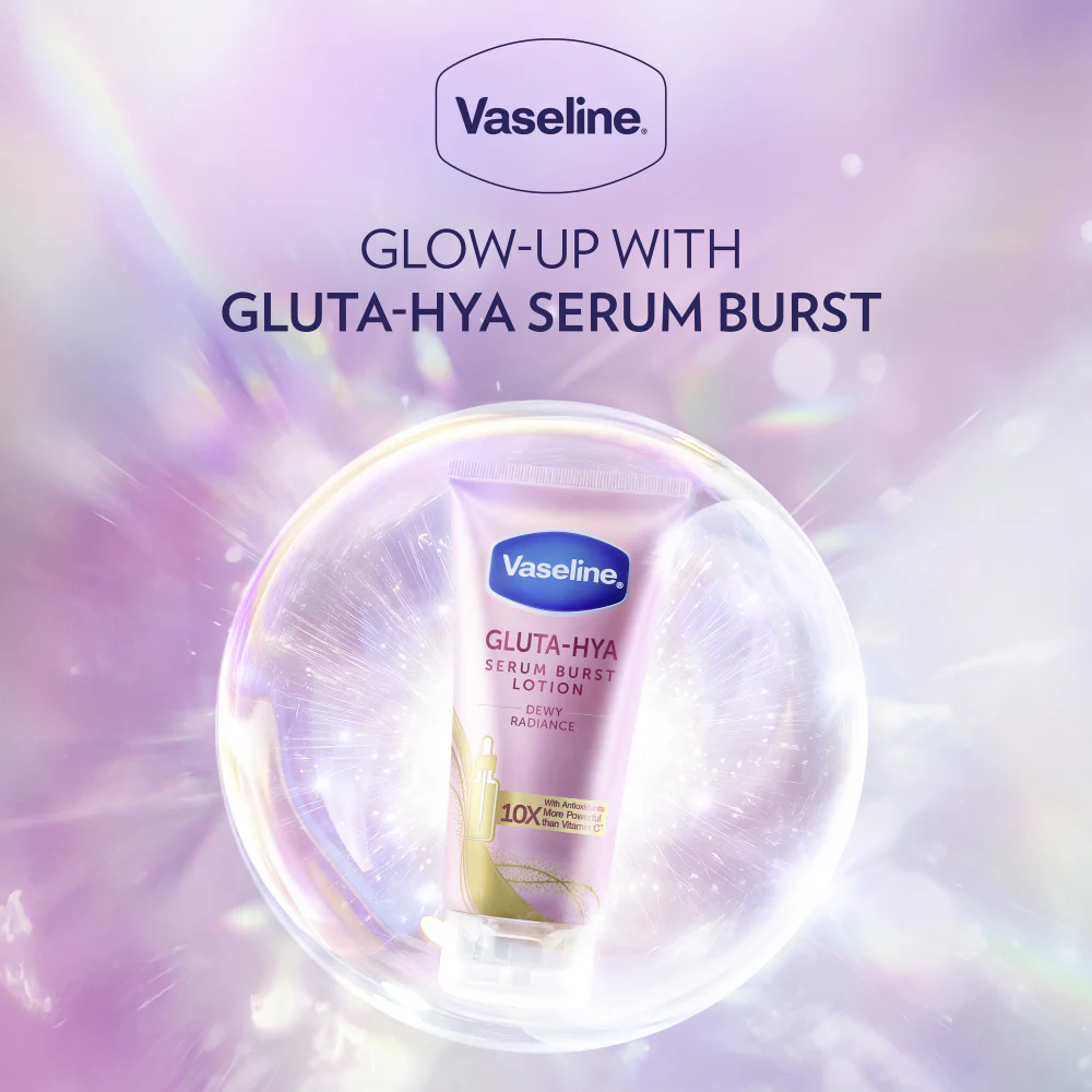Vaseline Gluta-Hya Dewy Radiance Serum Burst Lotion 200ml - Image 4