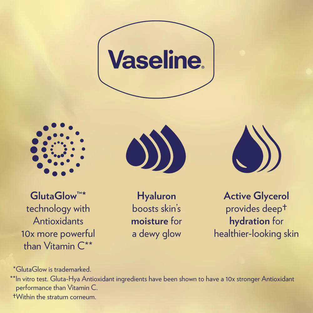 Vaseline Gluta-Hya Flawless Glow Serum-In-Lotion 200ml - Image 3