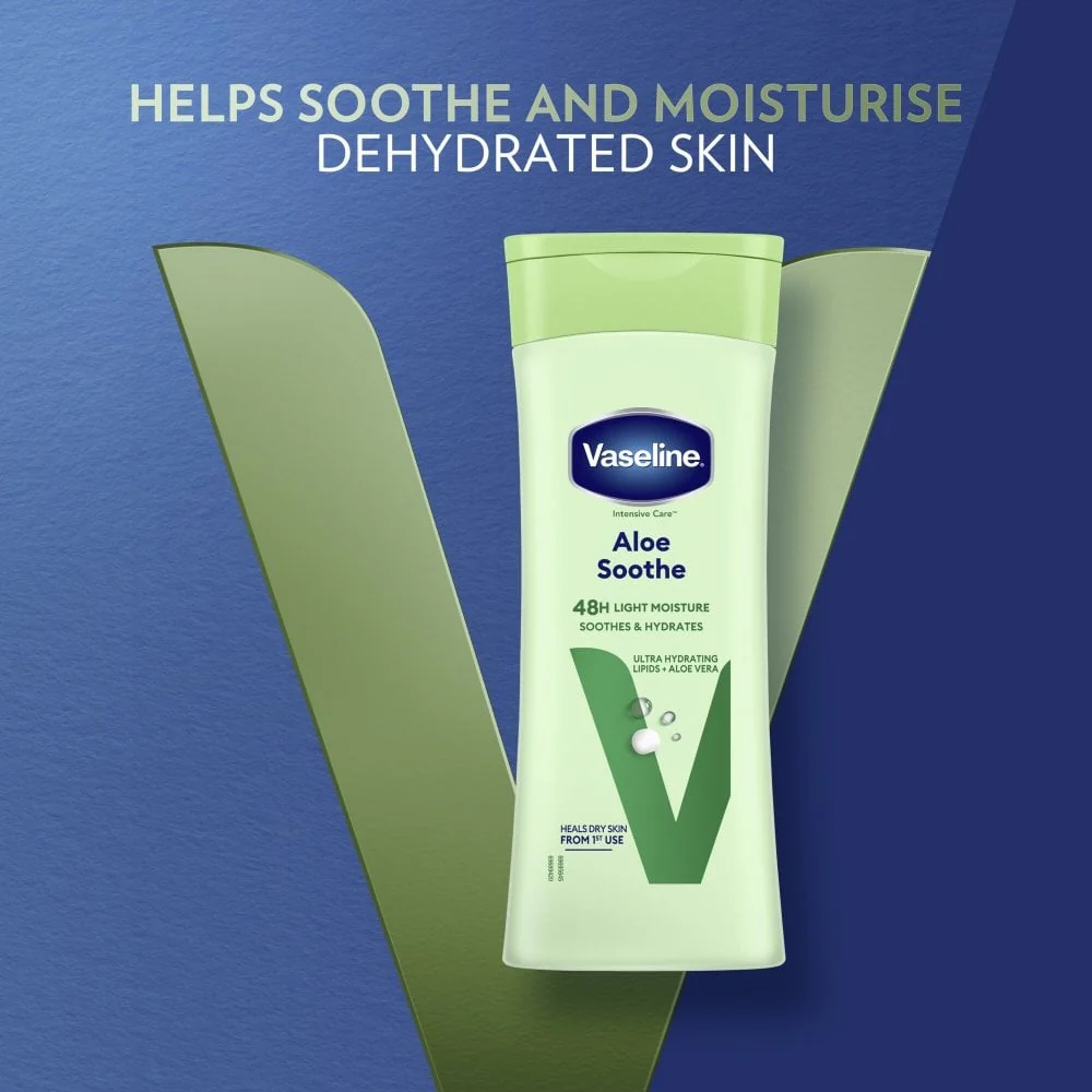Vaseline Intensive Care 48h Light Moisture Aloe Soothe Body Lotion 400ml - Image 6