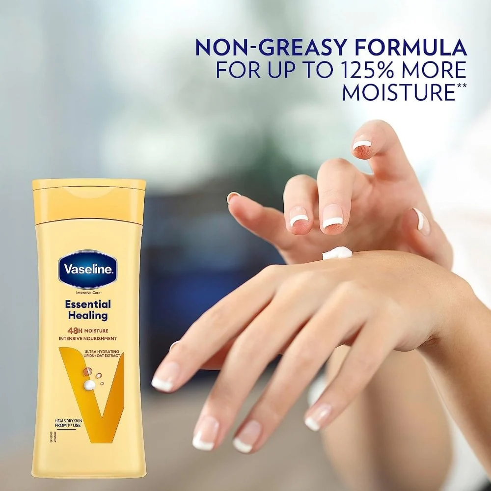 Vaseline Intensive Care 48h Moisture Nourishment Oat Extract Essential Healing Body Lotion 400ml - Image 5