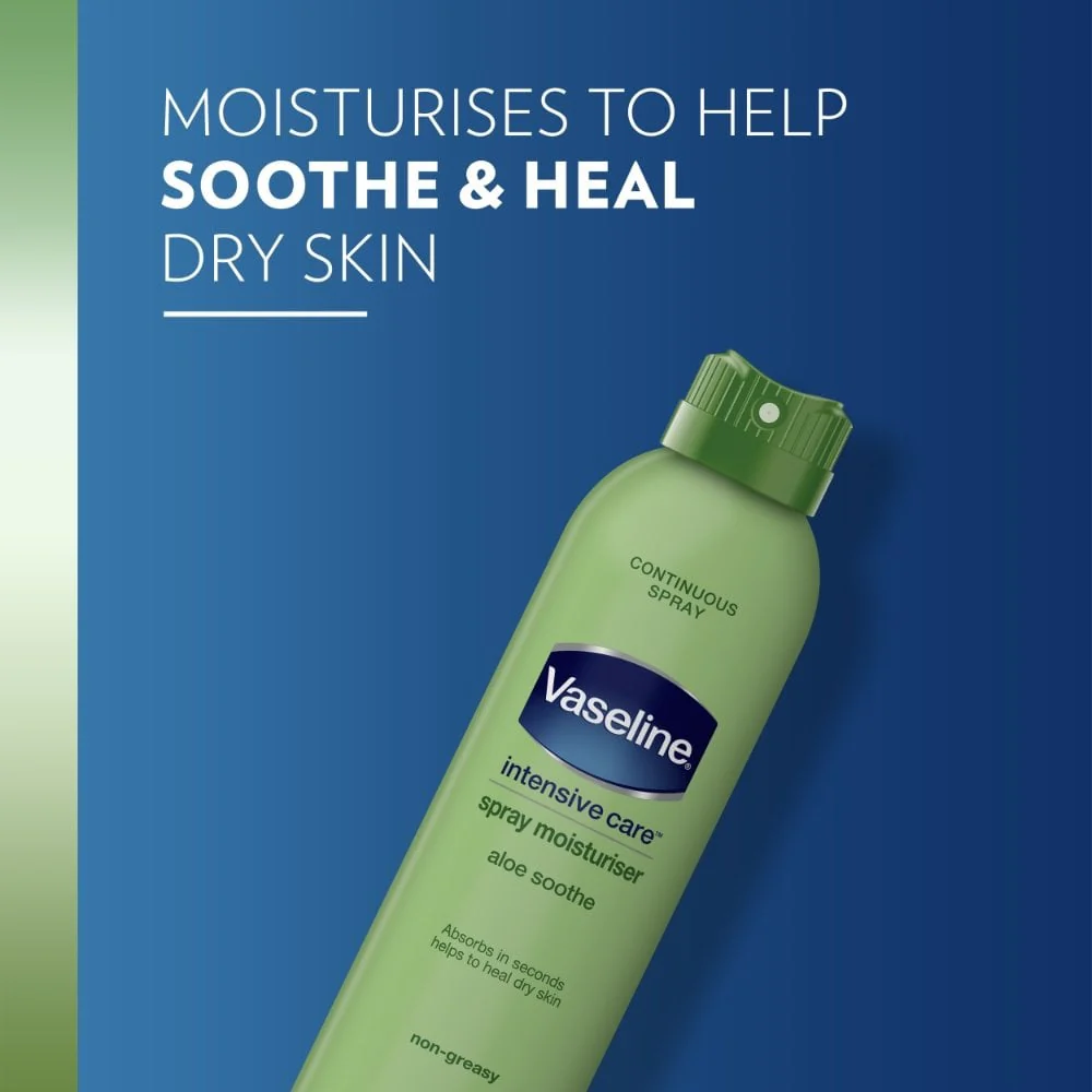 Vaseline Intensive Care Aloe Soothe Continuous Spray Body Lotion 190ml - Image 2