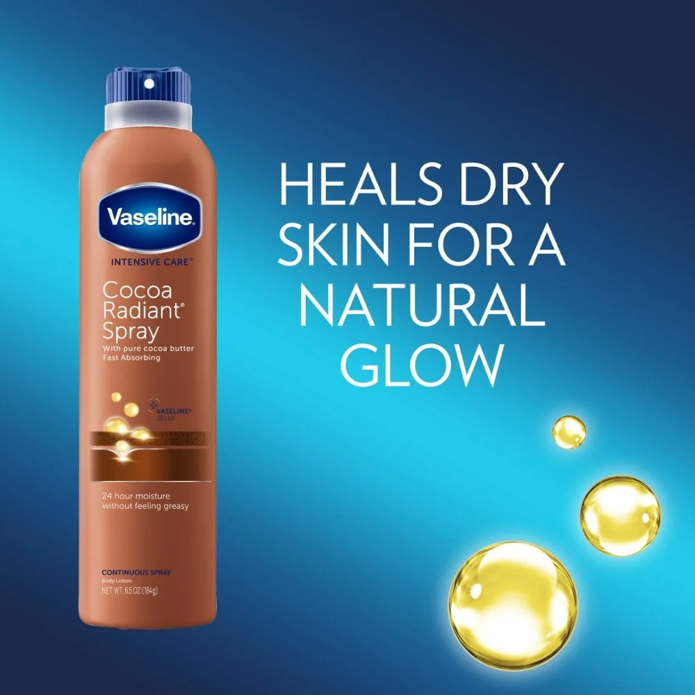 Vaseline Intensive Care Cocoa Radiant Continuous Spray Body Lotion 190ml - Image 5