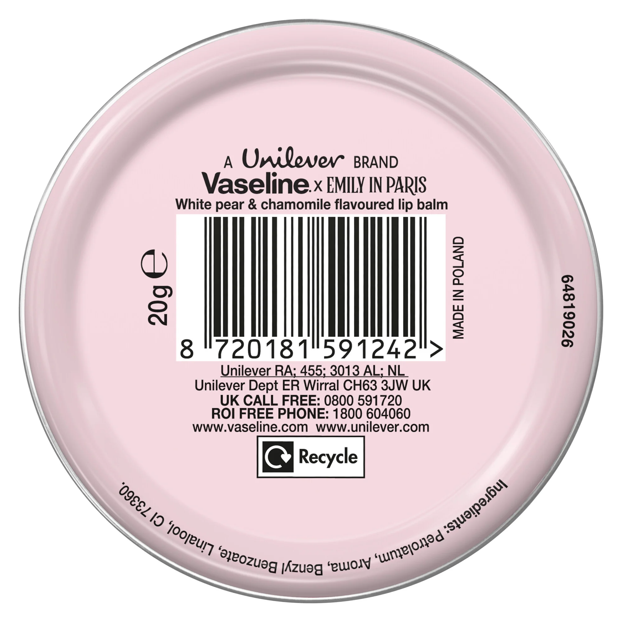 Vaseline Limited Edition Emily In Paris Lip Tin 20g - Image 3