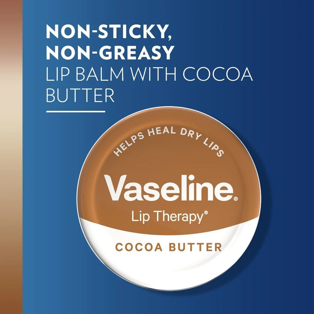 Vaseline Lip Therapy Cocoa Butter Lip Balm Tin 20g - Image 3