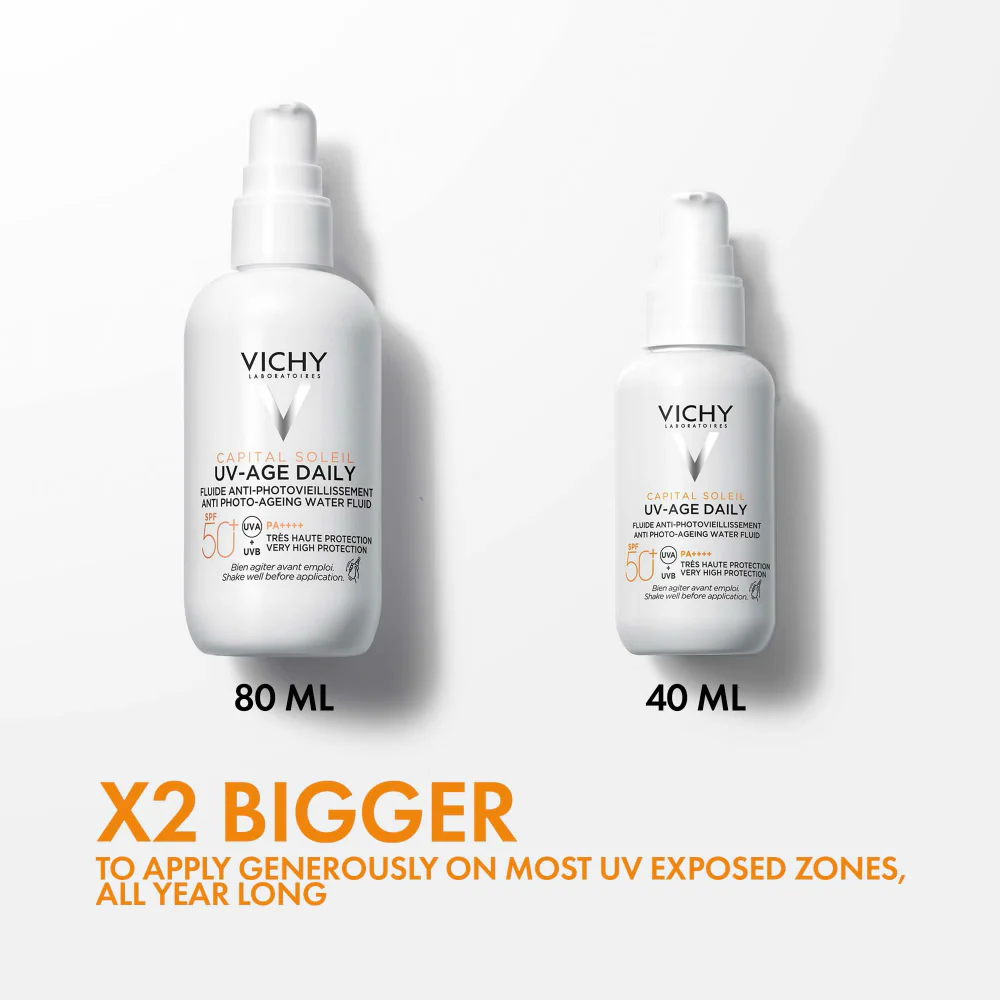 Vichy Capital Soleil UV-Age Daily Anti Photo-Ageing Water Fluid PA++++ SPF50+ 80ml - Image 7
