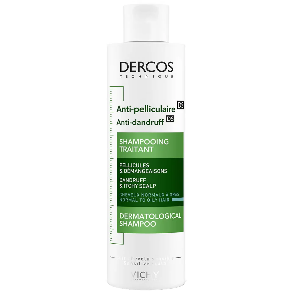 Vichy Dercos Anti-Dandruff DS Dermatological Shampoo For Normal To Oily Hair 200ml & Hair & Scalp Dermatological Conditioner 200ml Twin - Image 2
