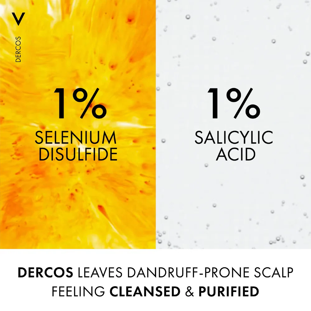 Vichy Dercos Anti-Dandruff DS Dermatological Shampoo For Normal To Oily Hair 390ml - Image 4