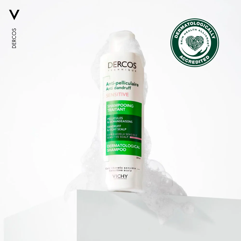 Vichy Dercos Anti-Dandruff Treating Shampoo For Sensitive Scalps 200ml - Image 2