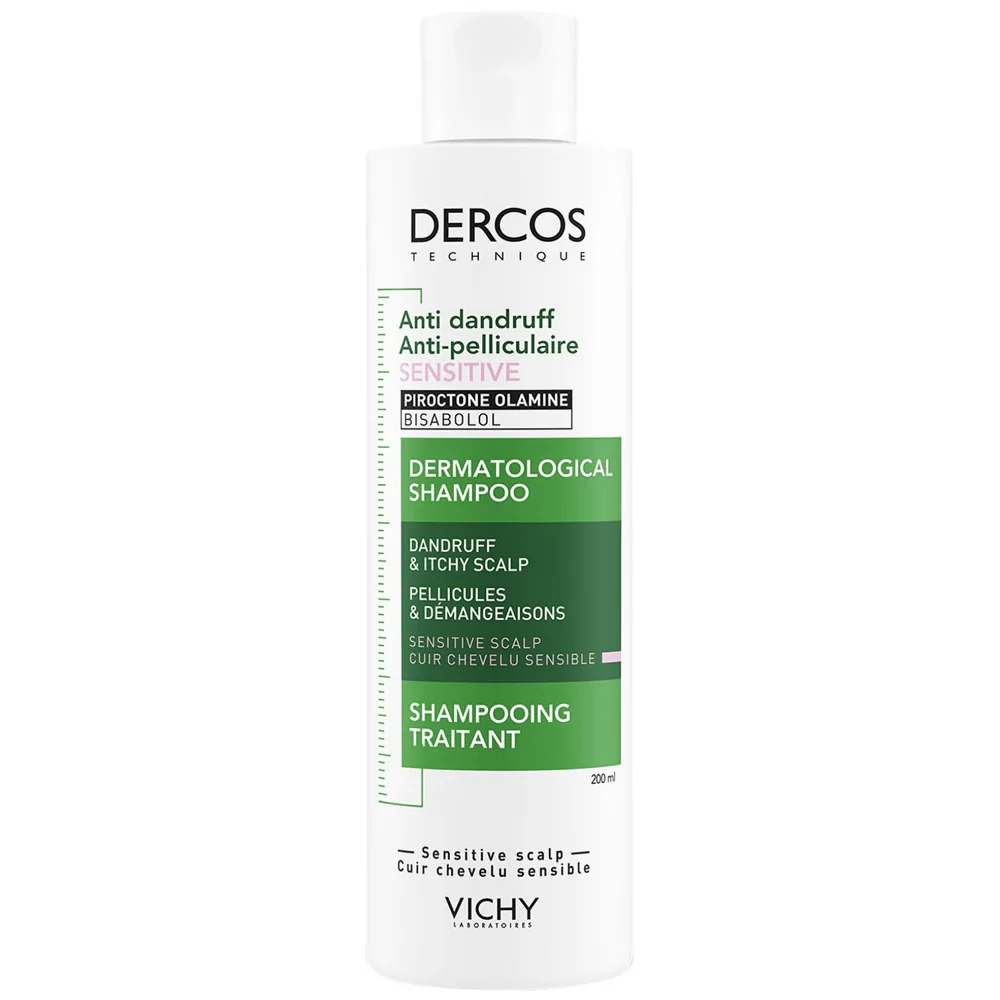 Vichy Dercos Anti-Dandruff Treating Shampoo For Sensitive Scalps 200ml & Hair & Scalp Dermatological Conditioner 200ml Twin - Image 2