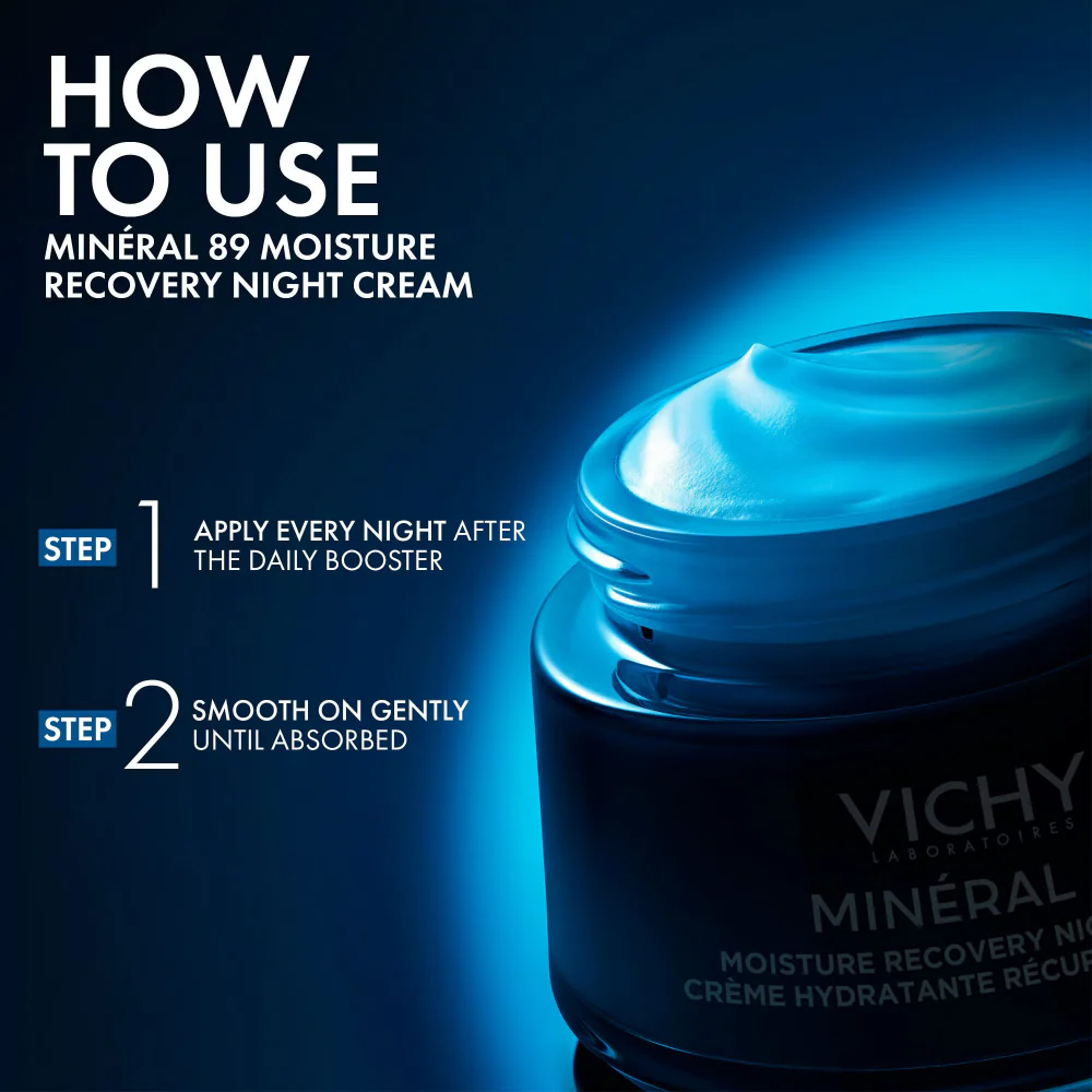 Vichy Mineral 89 Moisture Recovery Night Cream 50ml - Image 7