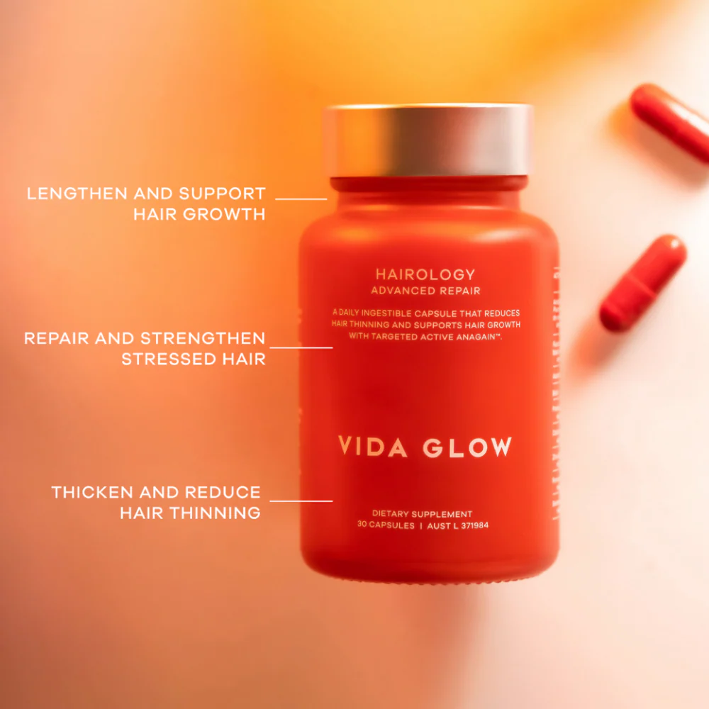 Vida Glow Hairology Advanced Repair Anagain Hair Growth Supplement 30 Capsules - Image 4