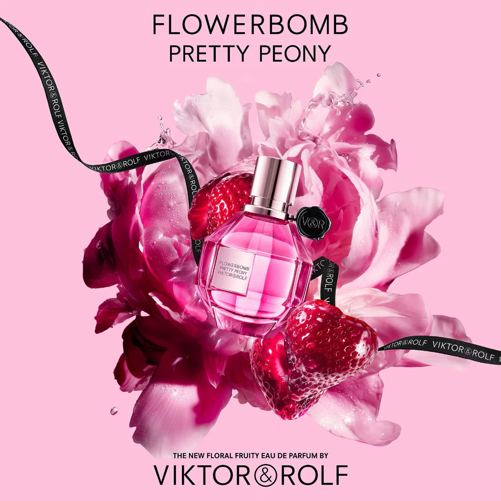 Viktor & Rolf Flowerbomb Pretty Peony Eau De Parfum 50ml - Image 4