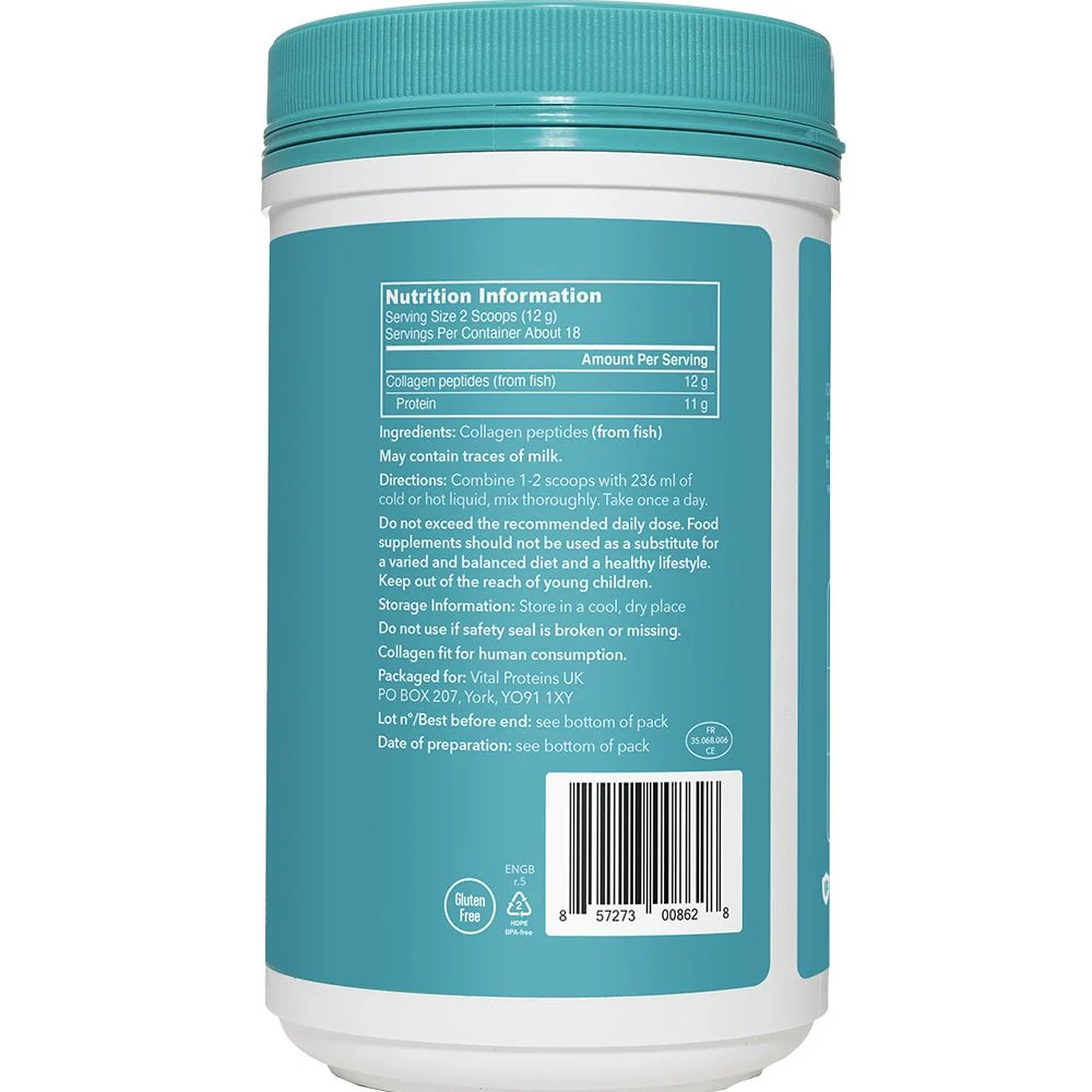 Vital Proteins Unflavoured Marine Collagen 221g - Image 2