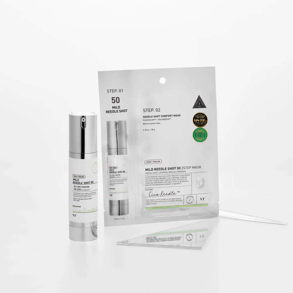 VT Cosmetics Mild Reedle Shot 50 2-Step Mask 25g - Image 2