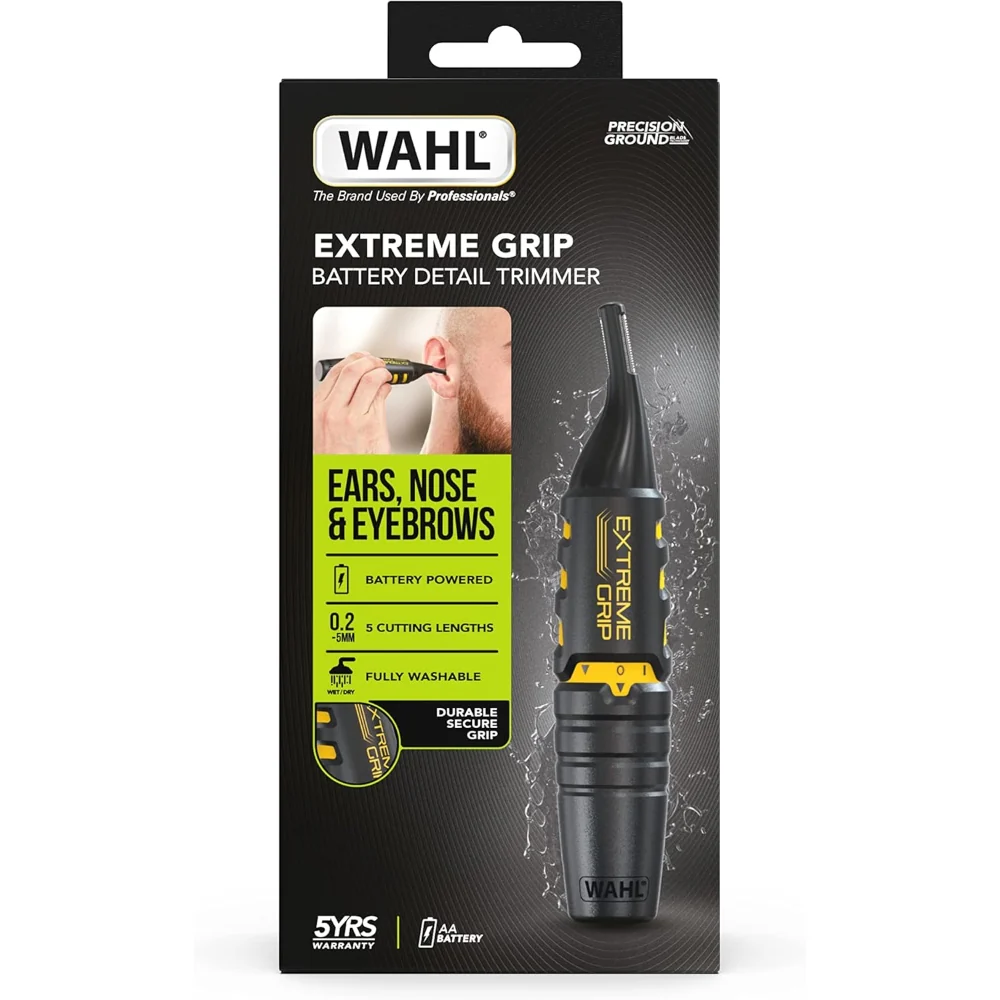 Wahl 3-In-1 Extreme Grip Ear, Nose & Brow Battery Detail Trimmer - Image 5