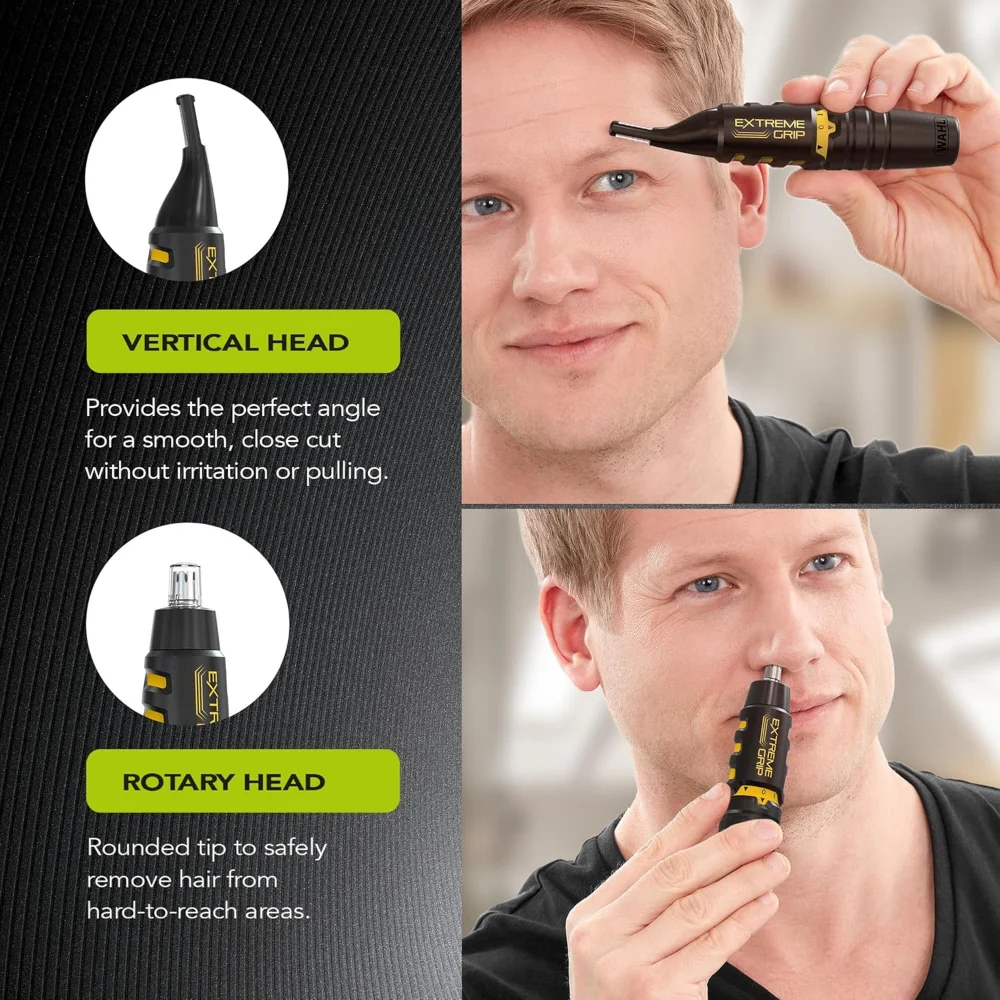 Wahl 3-In-1 Extreme Grip Ear, Nose & Brow Battery Detail Trimmer - Image 6