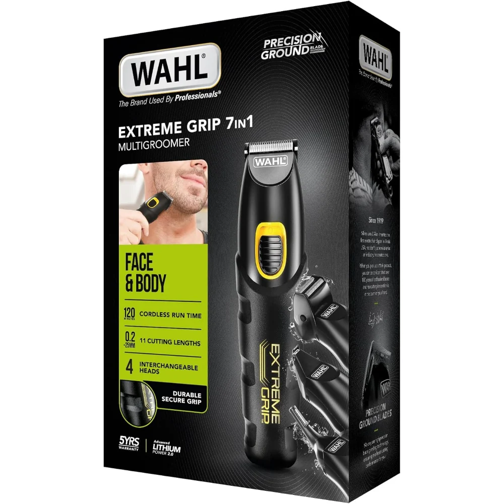 Wahl 7-In-1 Extreme Grip Lithium Multi Groomer Trimmer Kit - Image 4