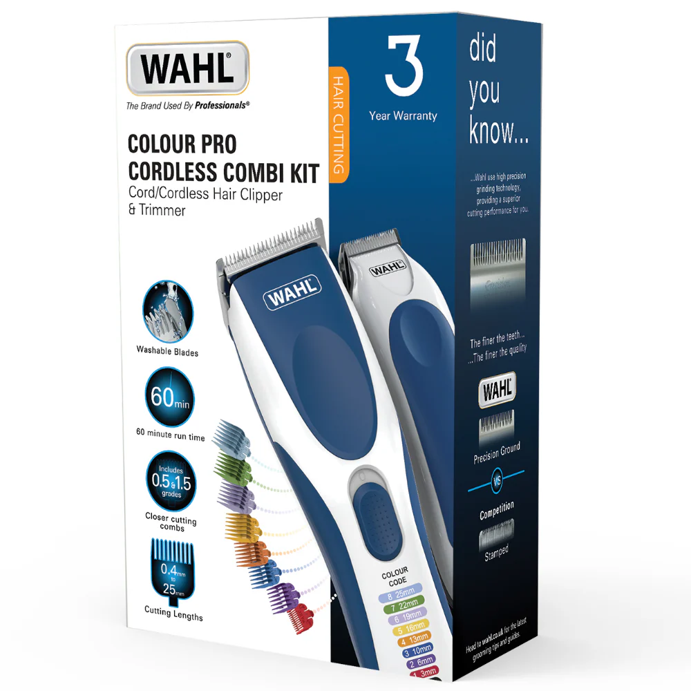 Wahl Colour Pro Cordless Combi Hair Clipper Kit - Image 5