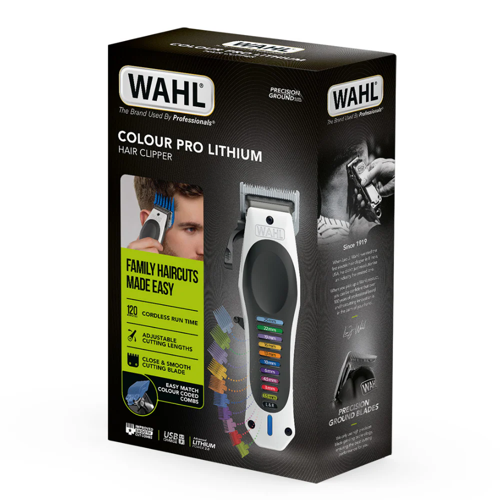 Wahl Colour Pro Lithium Cordless Hair Clipper Kit - Image 4