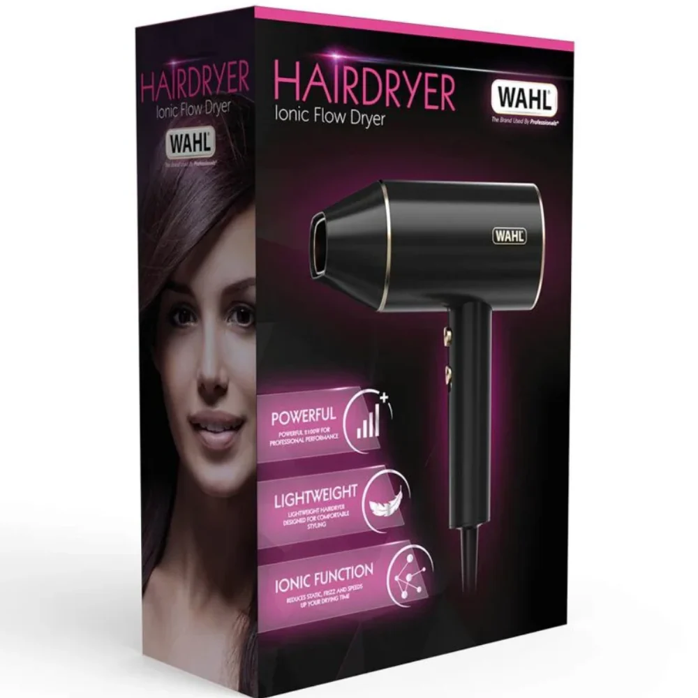 Wahl Ionic Flow Hair Dryer Black - Image 7