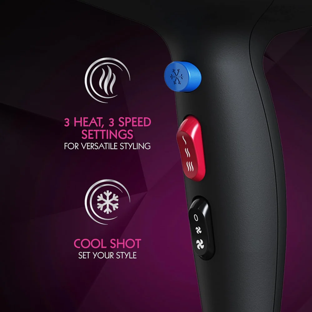 Wahl Ionic Smooth Hair Dryer 2200W Black - Image 3