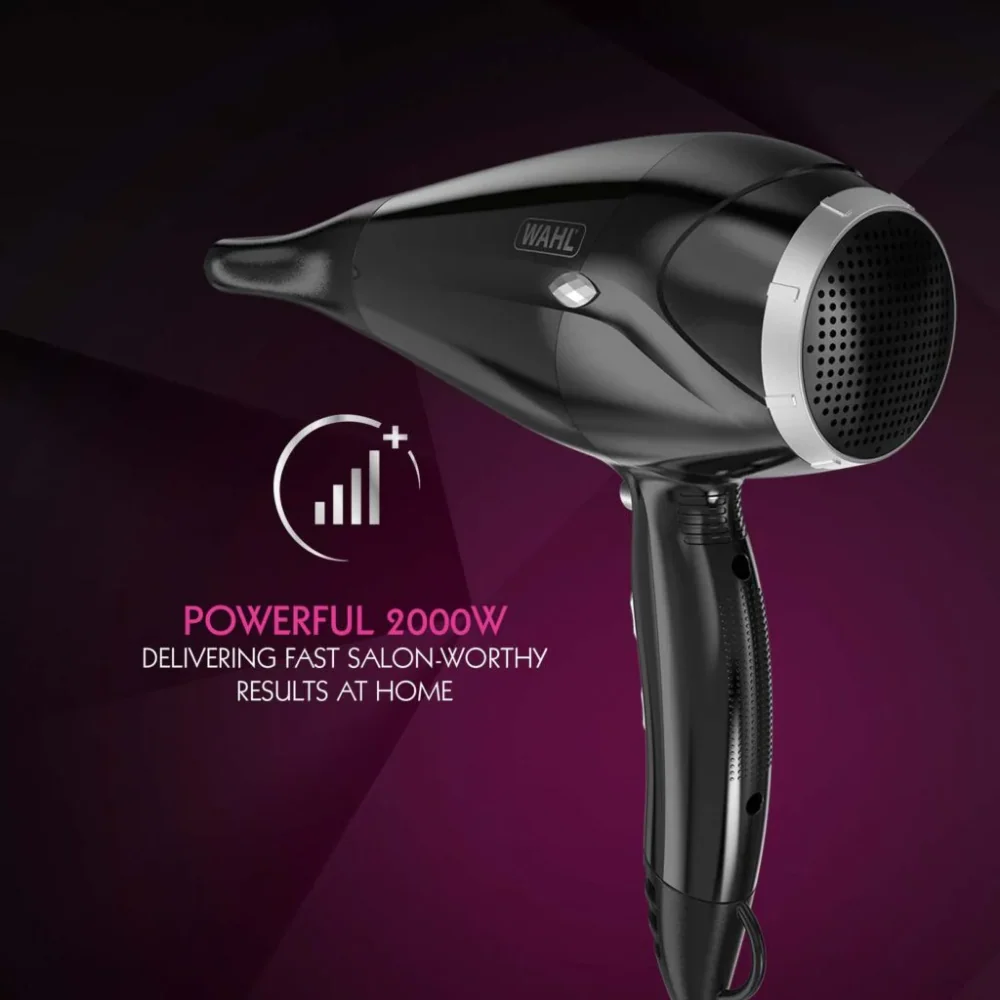 Wahl Power Shine Hair Dryer 2000W Black - Image 2