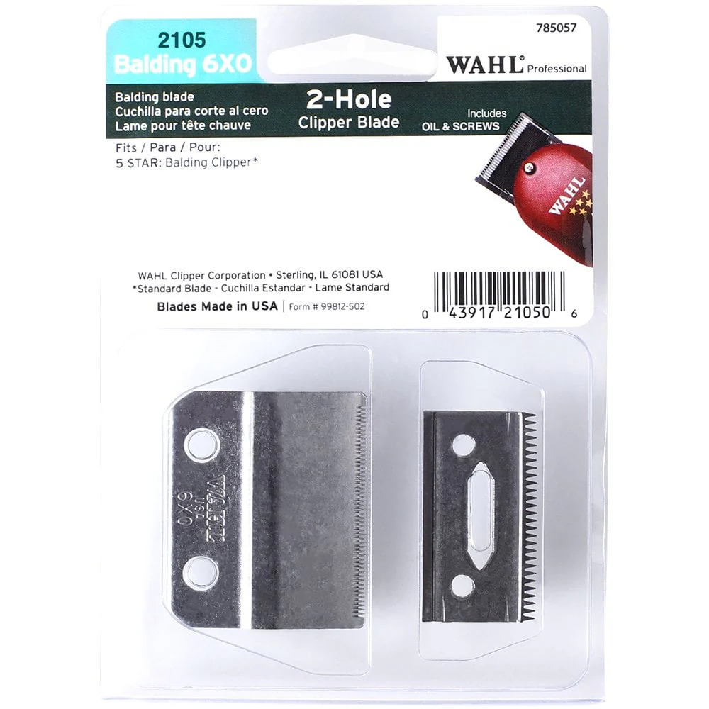 Wahl Professional Balding Trimmer 2 Hole Blade Set - Image 2