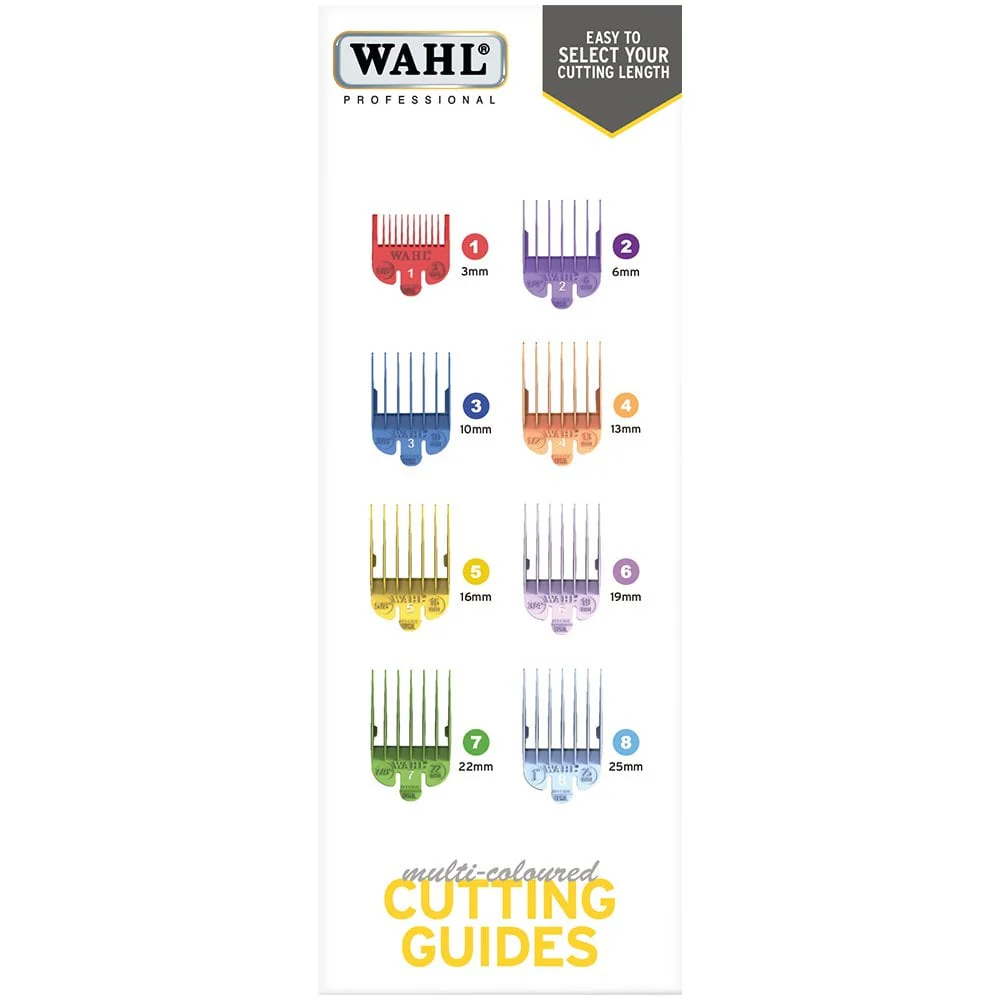 Wahl Professional Coloured Clipper Attachments 1-8 - Image 4