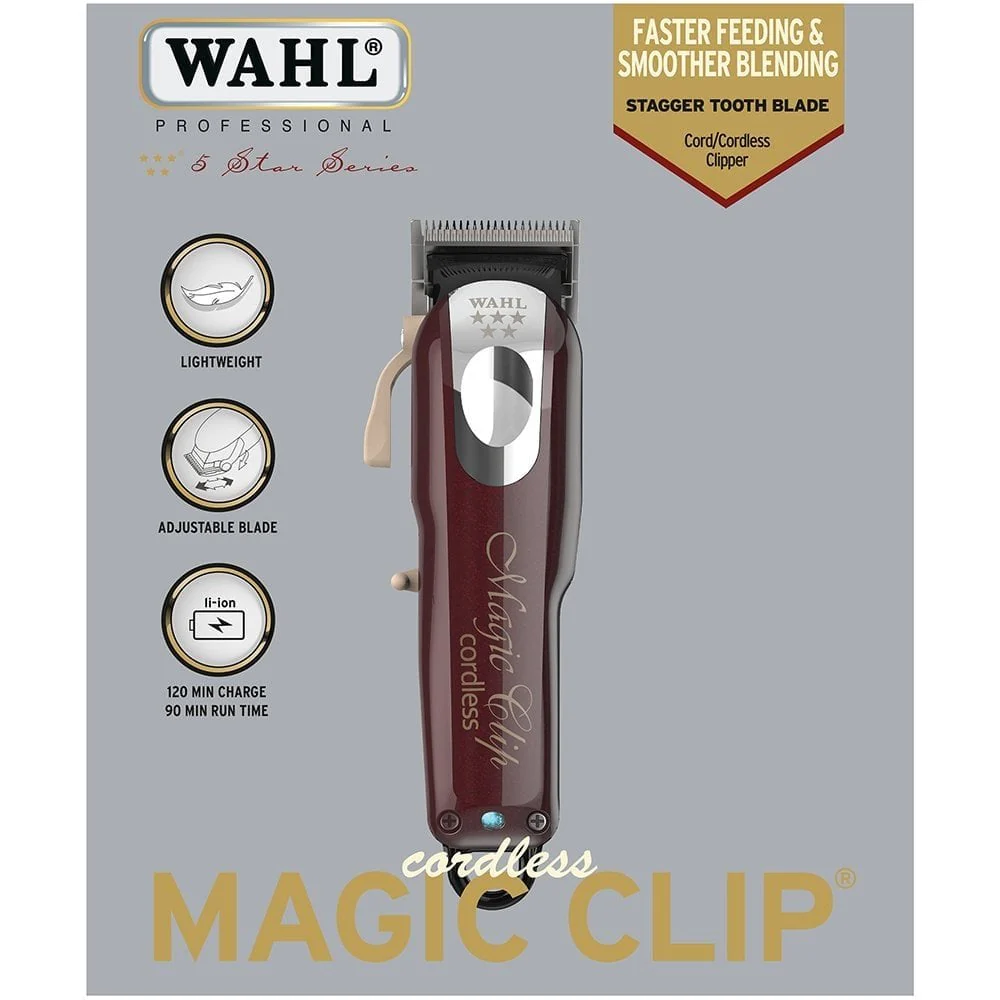 Wahl Professional Cordless Magic Clip Clipper + Cordless Detailer Li Trimmer Duo - Image 4