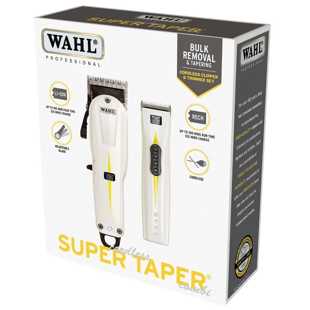 Wahl Professional Cordless Super Taper Hair Clipper & Super Trimmer Pack - Image 9