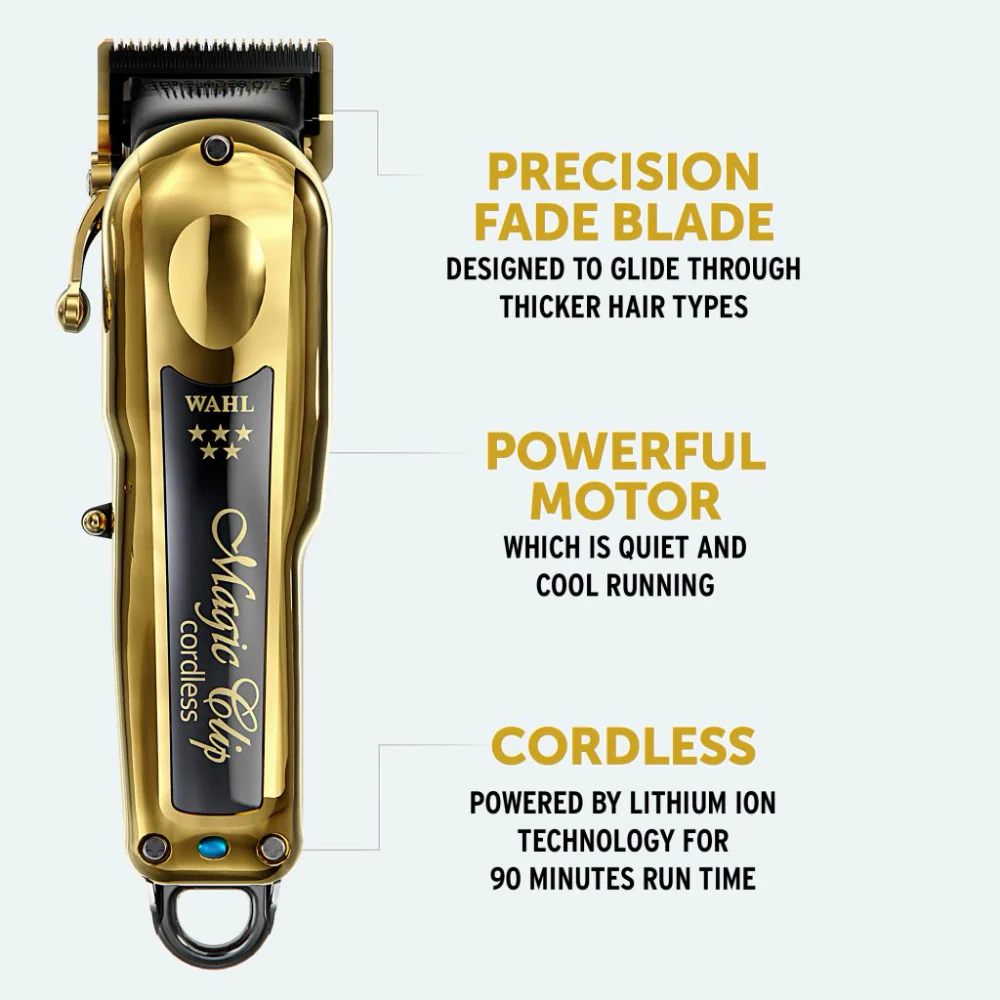 Wahl Professional Gold 5 Star Cordless Magic Clipper & A-Lign Hair Trimmer Duo - Image 2