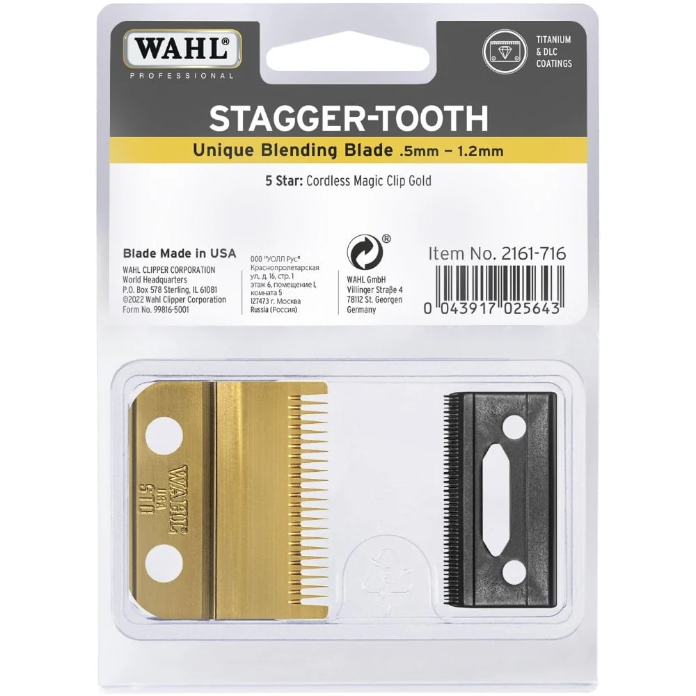 Wahl Professional Magic Cordless Clipper 2 Hole Blade Gold - Image 2