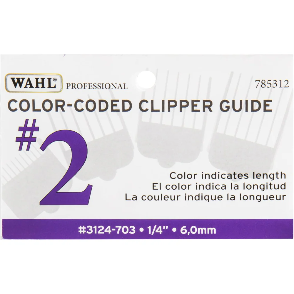 Wahl Professional No 2 Grade Comb Attachment 6mm Purple - Image 2