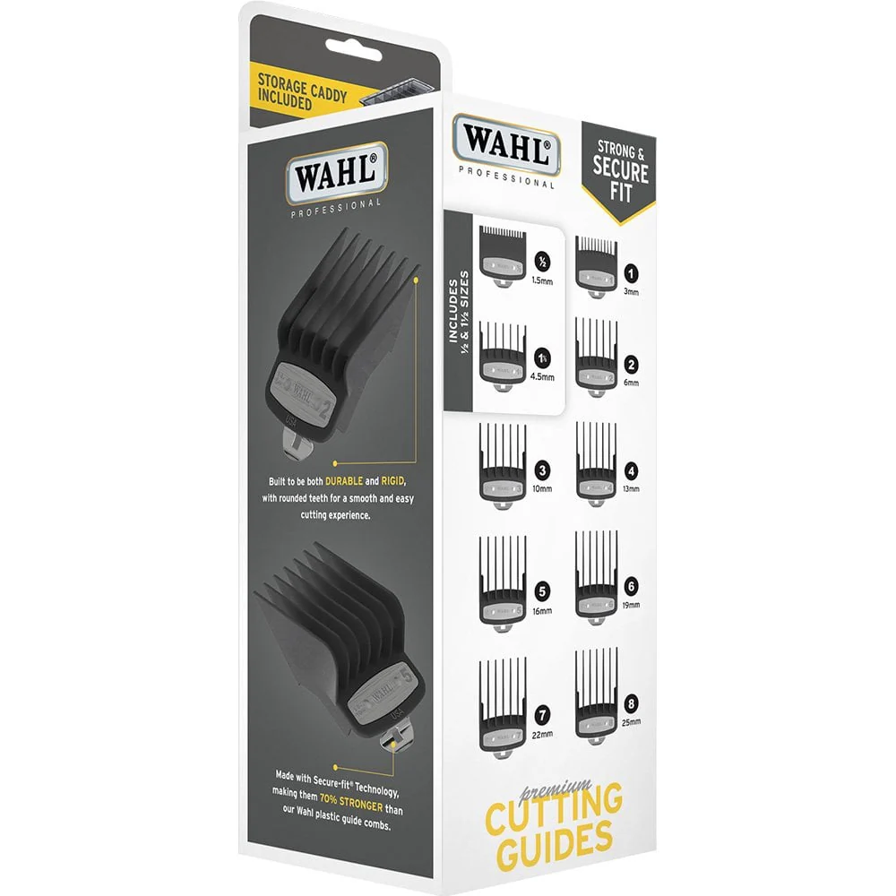 Wahl Professional Premium Attachment Cutting Guide Combs Set Pack of 10 - Image 3