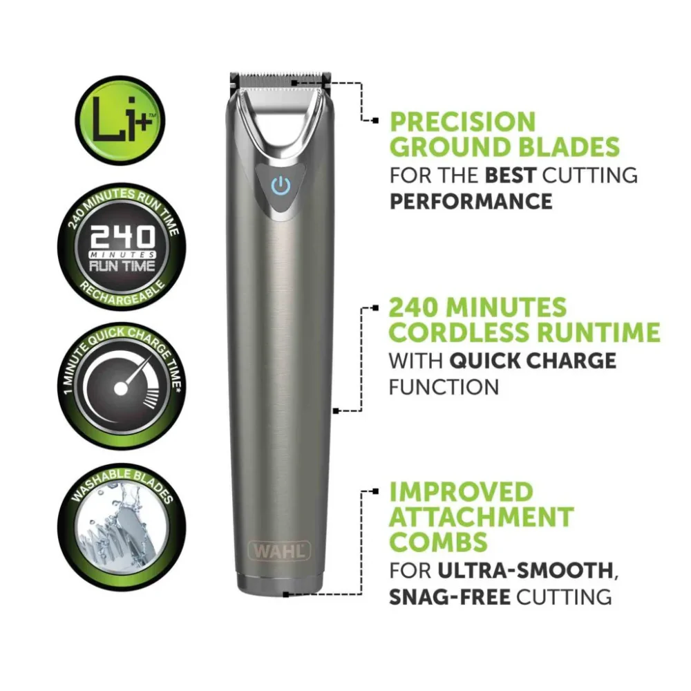 Wahl Stainless Steel Stubble & Beard Trimmer - Image 2