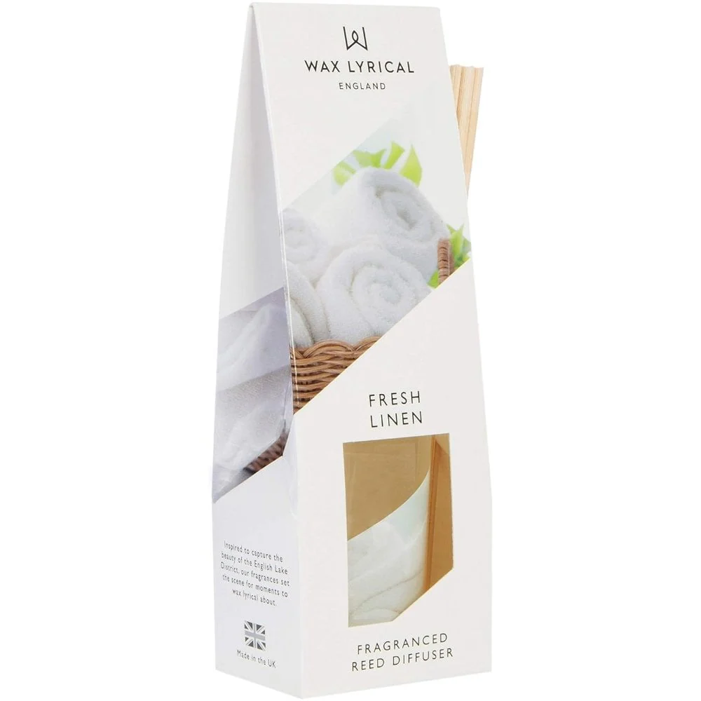 Wax Lyrical Fresh Linen Scented Reed Diffuser 40ml - Image 3