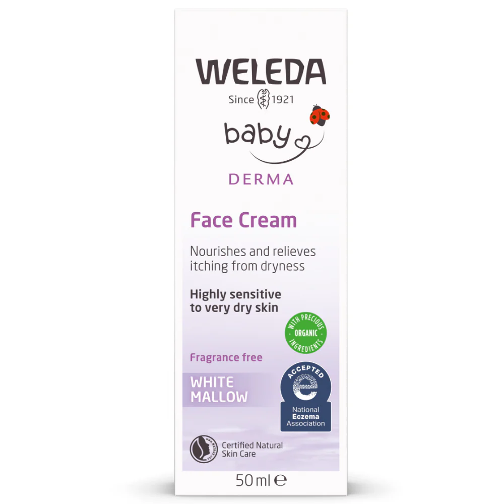 Weleda Baby Derma White Mallow Face Cream 50ml - Image 2