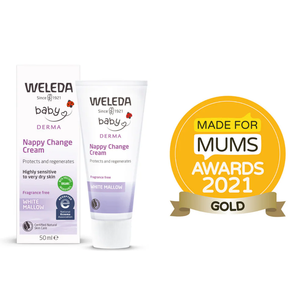 Weleda Baby Derma White Mallow Nappy Change Cream 50ml - Image 2